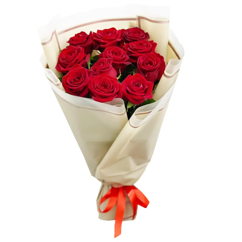 Букет из 11 роз красного цвета